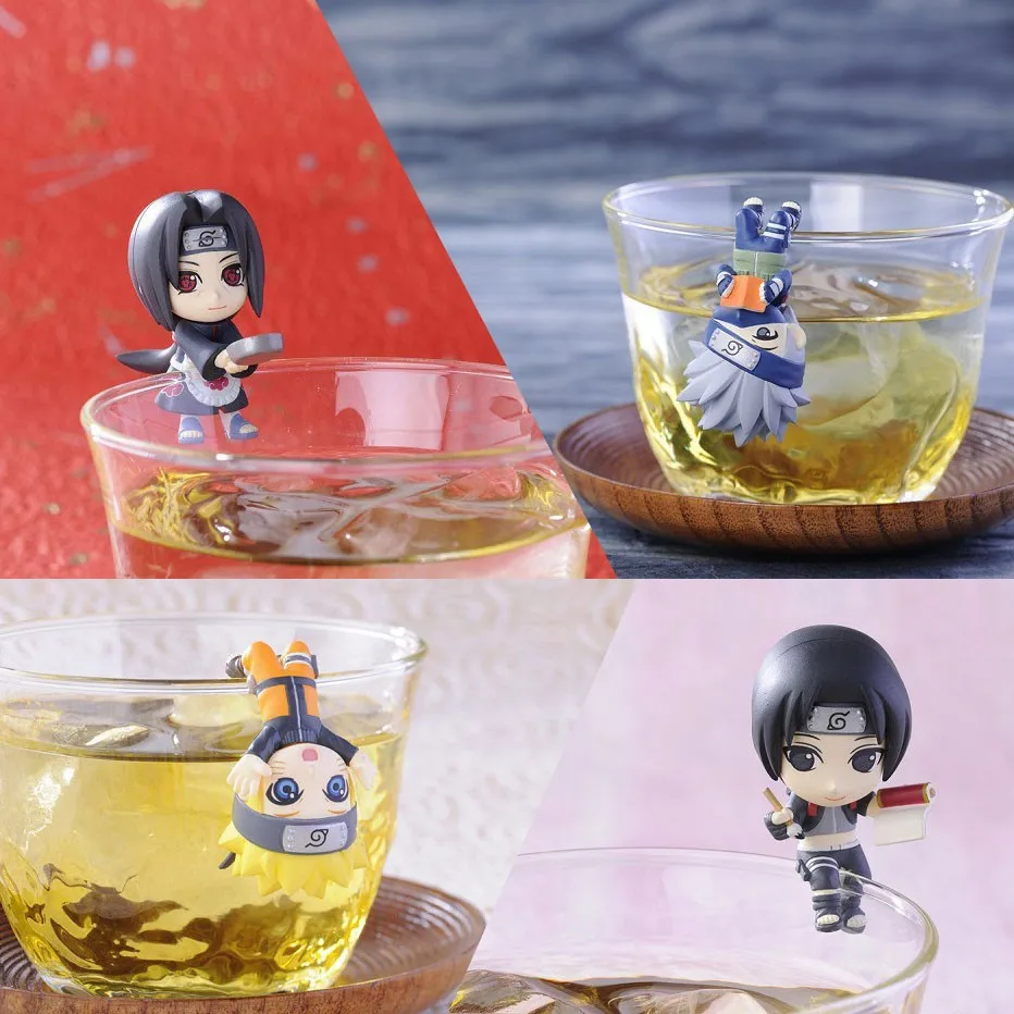 Экшн Кубок Наруто декоративные фигурки 8 шт./компл. серия Ochatomo Naruto Minato Sai Uchiha Sasuke
