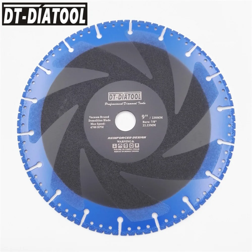 DT-DIATOOL 2 шт. вакуумная пайка алмазный режущий диск для многоцелевой снос пилы чугунная арматура алюминий сталь металл