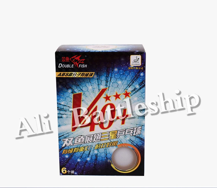 Новый оригинальный мяч для настольного тенниса Double Fish 3 Star V40 + новый материал