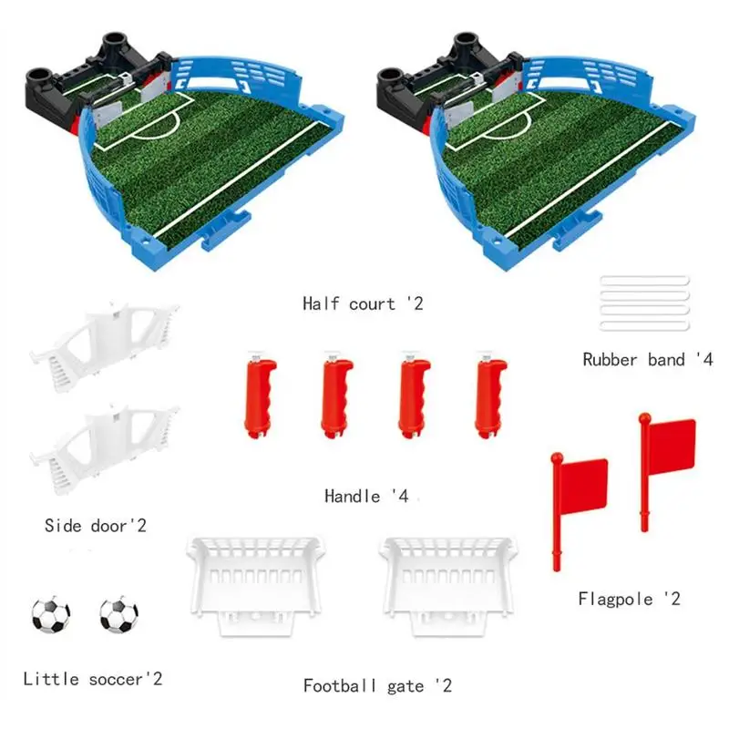 

Mini Table Top Football Field with Balls Home Match Toy for Kids Competitive Football Toy Double Battle Puzzle Board Game Gifts
