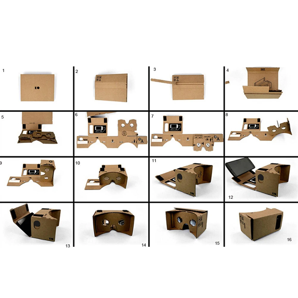 home cardboard film ultra clear wearable device viewing diy google theater for mobile phone 3d vr glasses set free global shipping