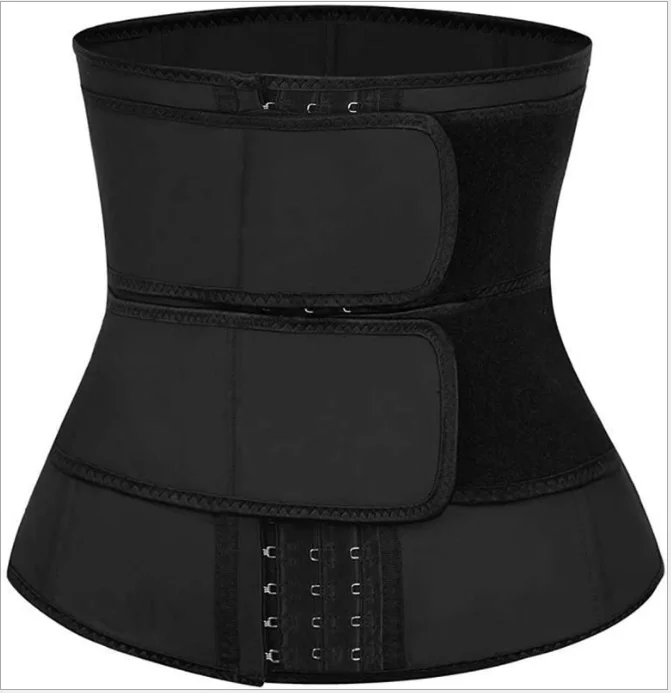 Неопреновый тренировочный пояс с двойным ремнем для талии со стальными