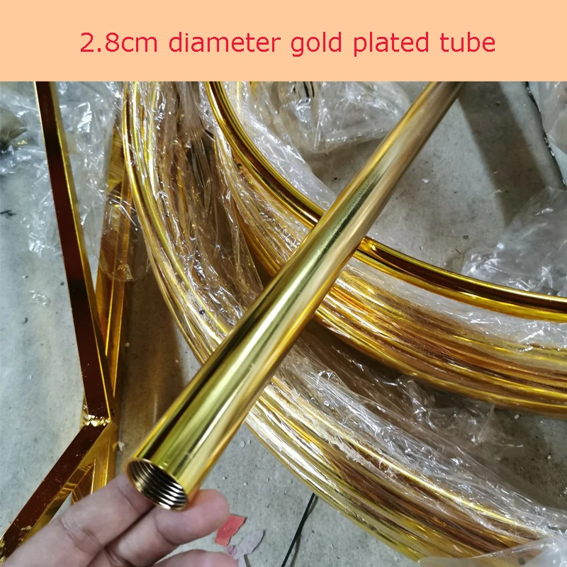 Квадратная Металлическая свадебная АРКА блестящая позолоченная Арка декорация