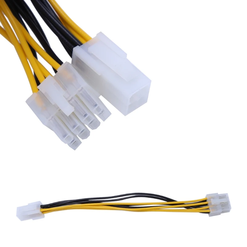 

4-Pin Male To 8-Pin Female CPU Board Power Supply Converter Adapter Cable