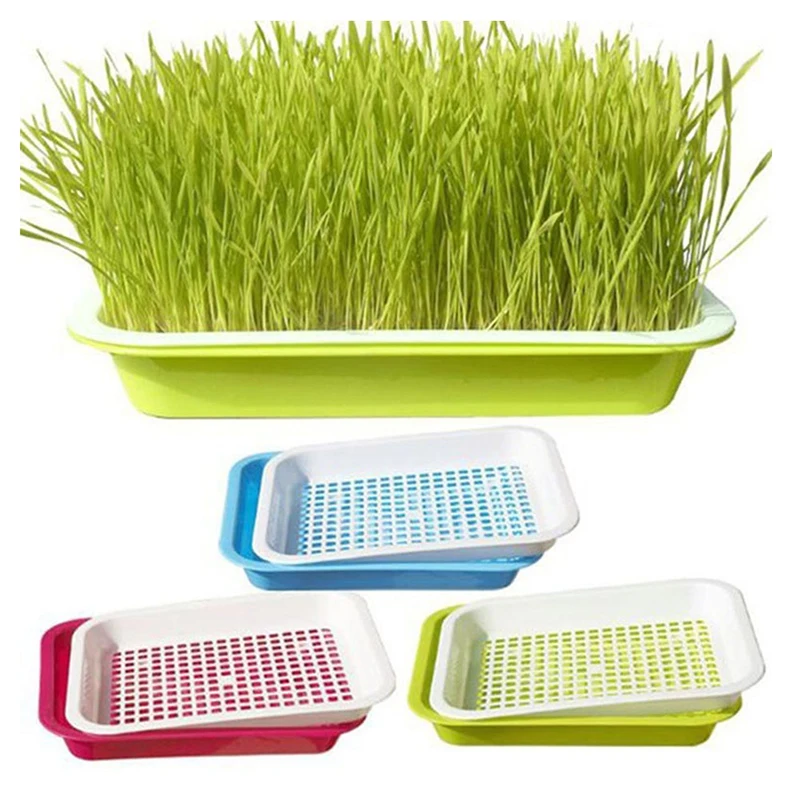 Новый семя Sprouter лоток двухслойная беспочвенная культура бобы гидропонный