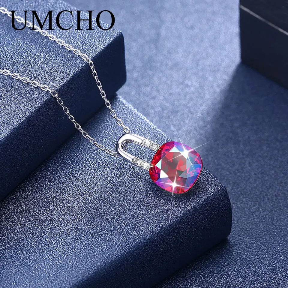 Женское колье из серебра 925 пробы с кристаллами|Ожерелья| |