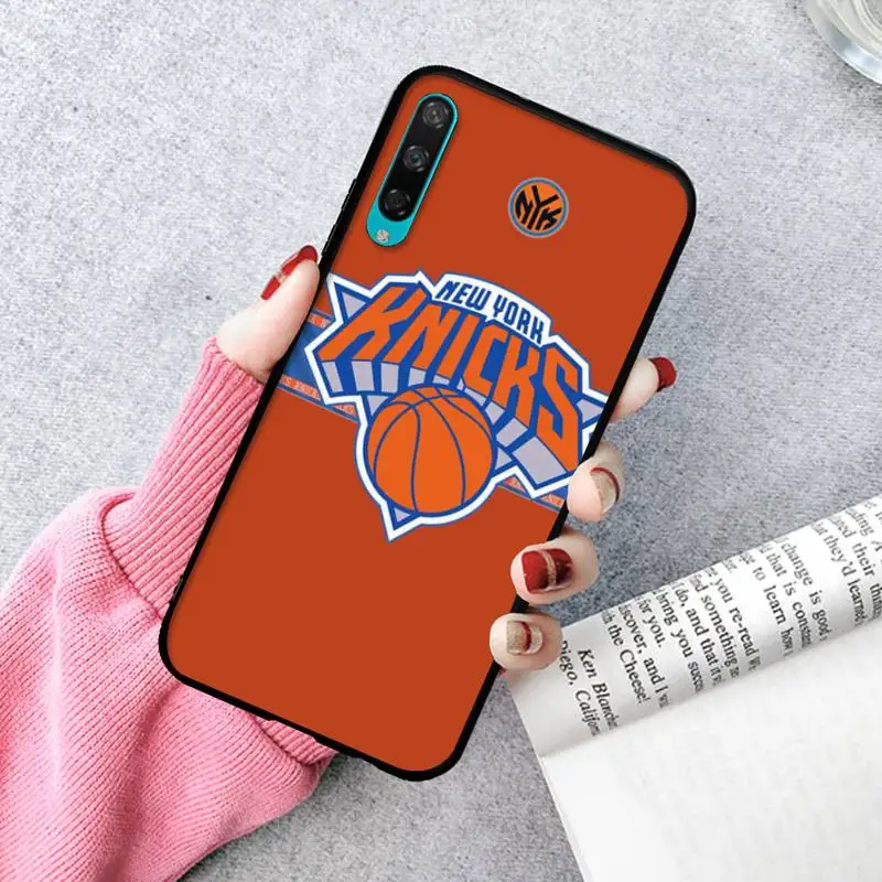 

LJHYDFCNB Knicks Black Soft Phone Case For Huawei P20 30 40 Pro Mate 30 40 Pro Xs Rs Nova 7se Pro Honor 10