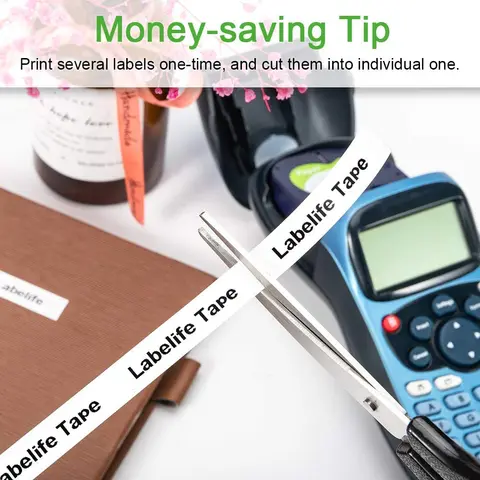 1 шт., пластмассовая лента 91201, 91200, 12 мм, черно-белая, совместимая с DYMO leretroag, LT 91331, LT91201, 12267, 18769, 18771, LT-100H, LT-100T