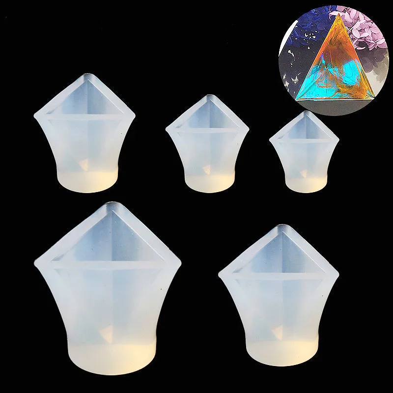 Форма из эпоксидной смолы Геометрическая пирамида сделай сам ремесло для УФ