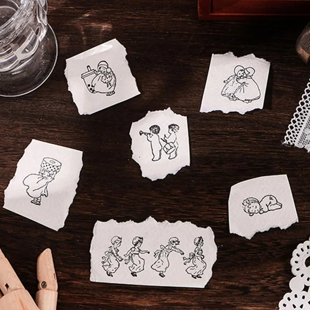 

Wooden Rubber Stamps Set Vintage Plant Tree Flower For Card Making Rubber Scrapbooking DIY Stamp C0D4