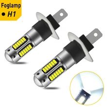 2X Car Headlight Driving Pairs Fog Light  H1 H3 H27 880 881 LED Bulbs 6000K Ice Bulbs On Cars Accessories Diode Lamps For Auto