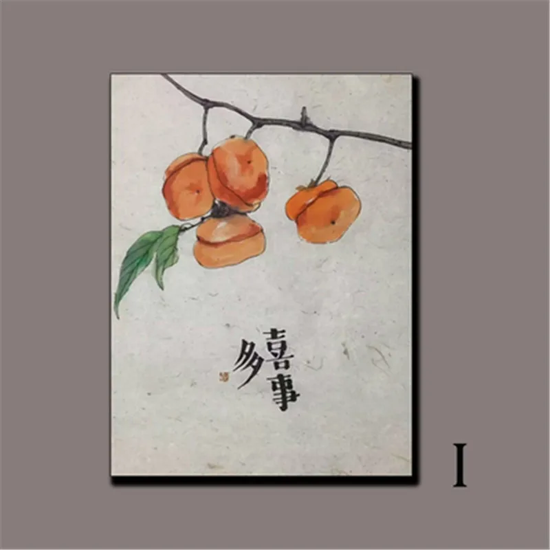 Abstract Chinese Style Beijing Opera Character Flower Fruit Vegetable Canvas Painting Wall Picture Poster Living Room Decoration | Дом и сад