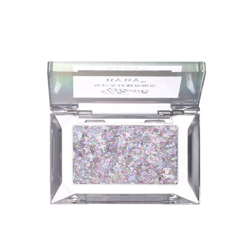 Мерцающие одноцветные тени для век стойкие водостойкие косметические