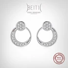 Женские серьги из серебра 925 пробы, с фианитом