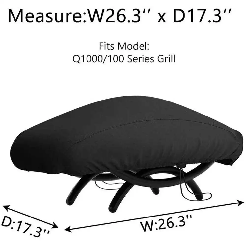 

BBQ Cover Outdoor Dustproof Waterproof For Weber Heavy Duty Grill Covers Rain Protective Outdoor Barbecue Cover Round Bbq Grill