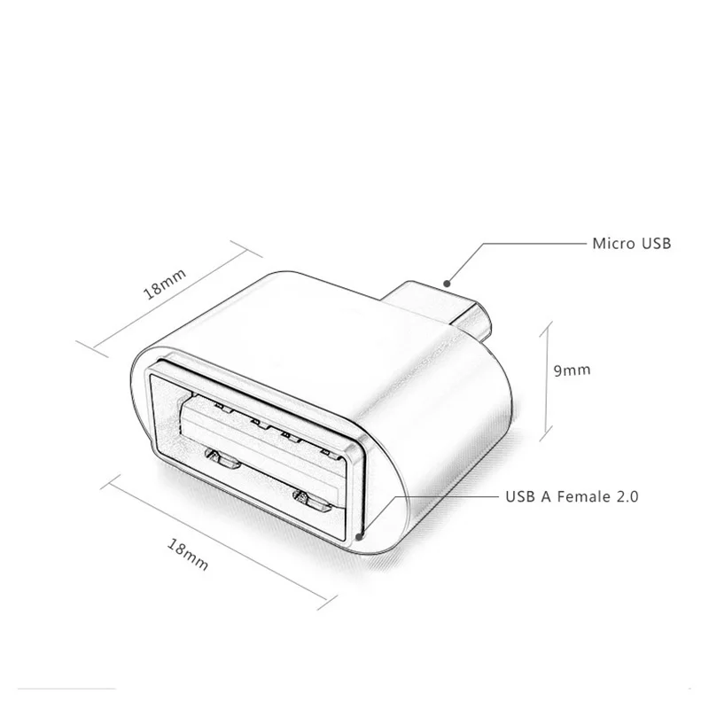 Universal Usb To Type C Adapter For Android Mobile Mini Type-C Jack Splitter smartphone USB Connectors OTG Converter | Мобильные