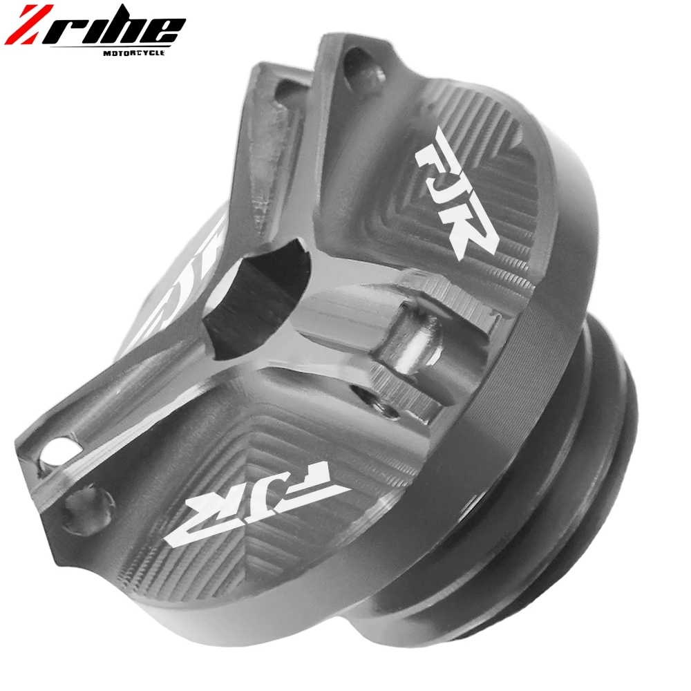 gray Для Yamaha TTR 1300 FJR1300 ABS 2001- аксессуары для мотоциклов Запчасти с ЧПУ масляный наполнитель крышка штепсельная крышка для FJR 1300 - Цвет: gray