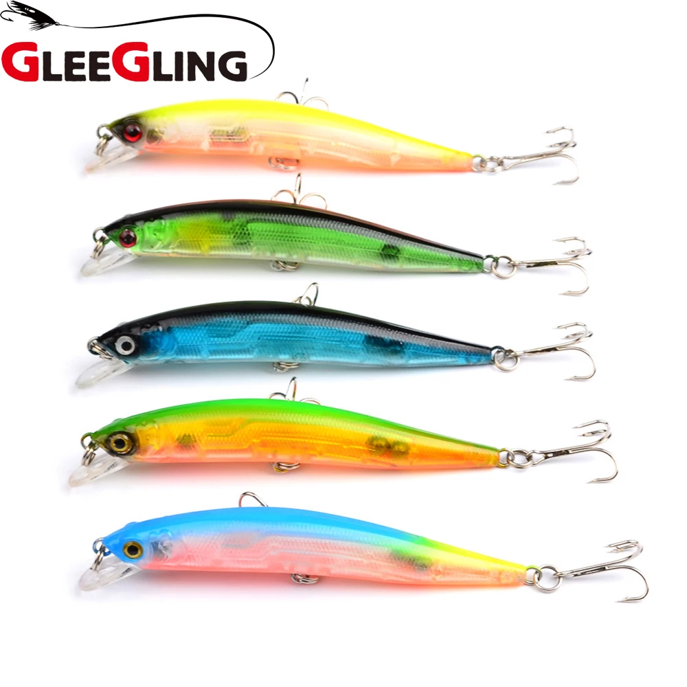 GLEEGLING 5 шт. блесна рыболовные приманки с 3 крючками Crankbait 11 34 см/8 37 г