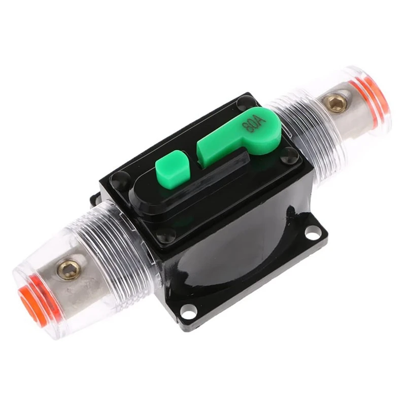 

In-Line Manual Reset Circuit Breaker Car Stereo Audio 12V/24V/32V