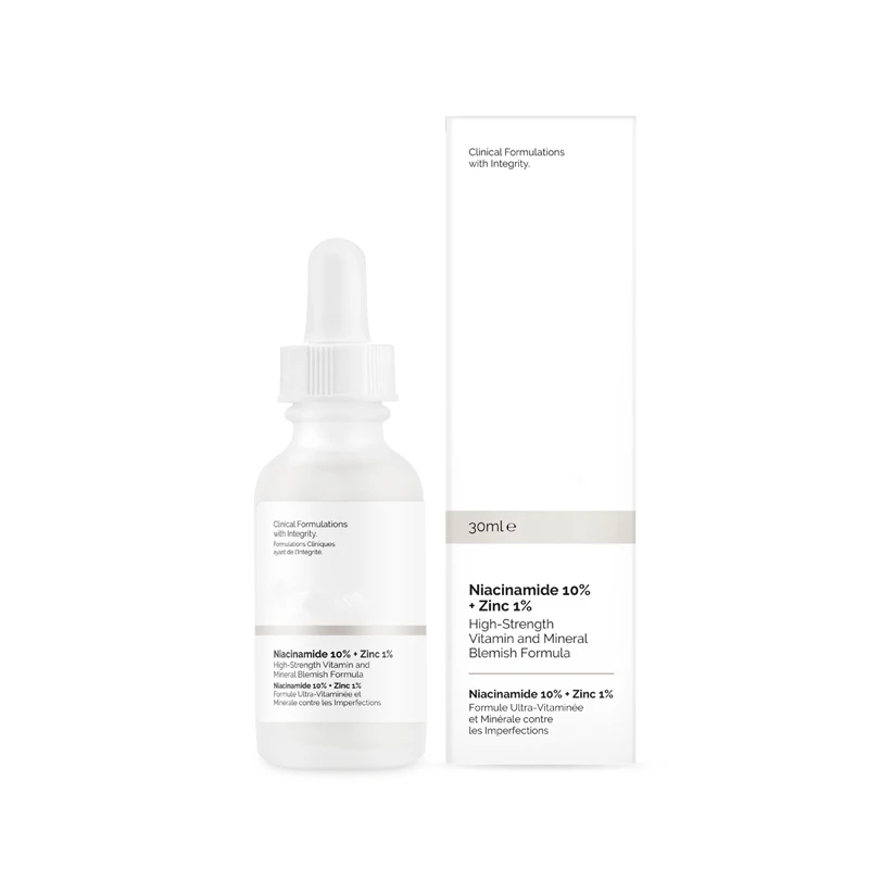 

Niacinamide 10% + Zinc 1% Ordinary 30ml High Mineral Essence Regulates Sebum and Minimizes Pores Makeup Primer Facial Serums