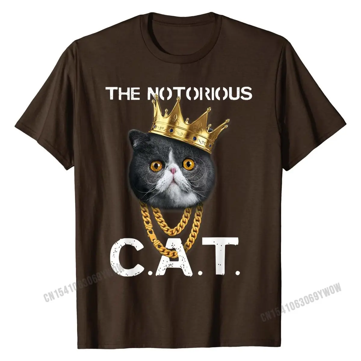 Известный C.A.T. Забавная экзотическая футболка с коротким рукавом в виде кошки