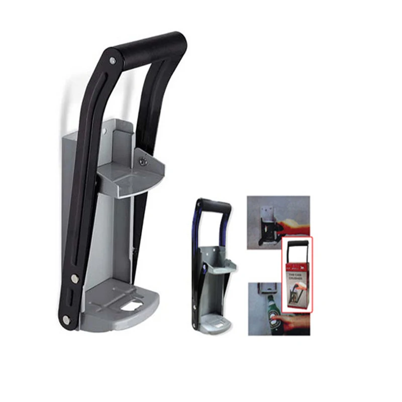 Портативная металлическая дробилка Smasher раздавитель соды пива банок открывалка