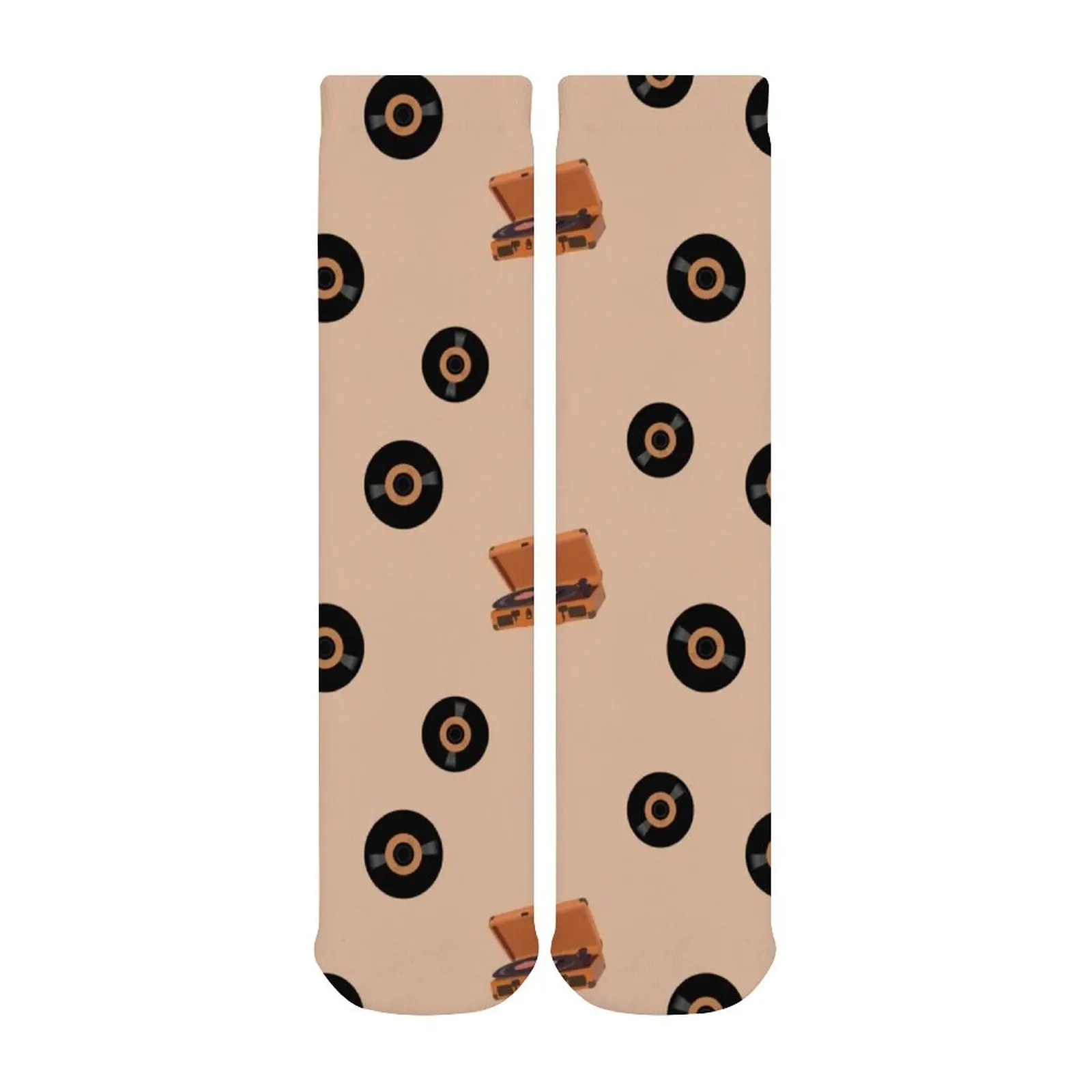 

Vinyl Record Socks Anti Skid Energy Stockings Male Large Chemical Fiber Sports Pattern Socks