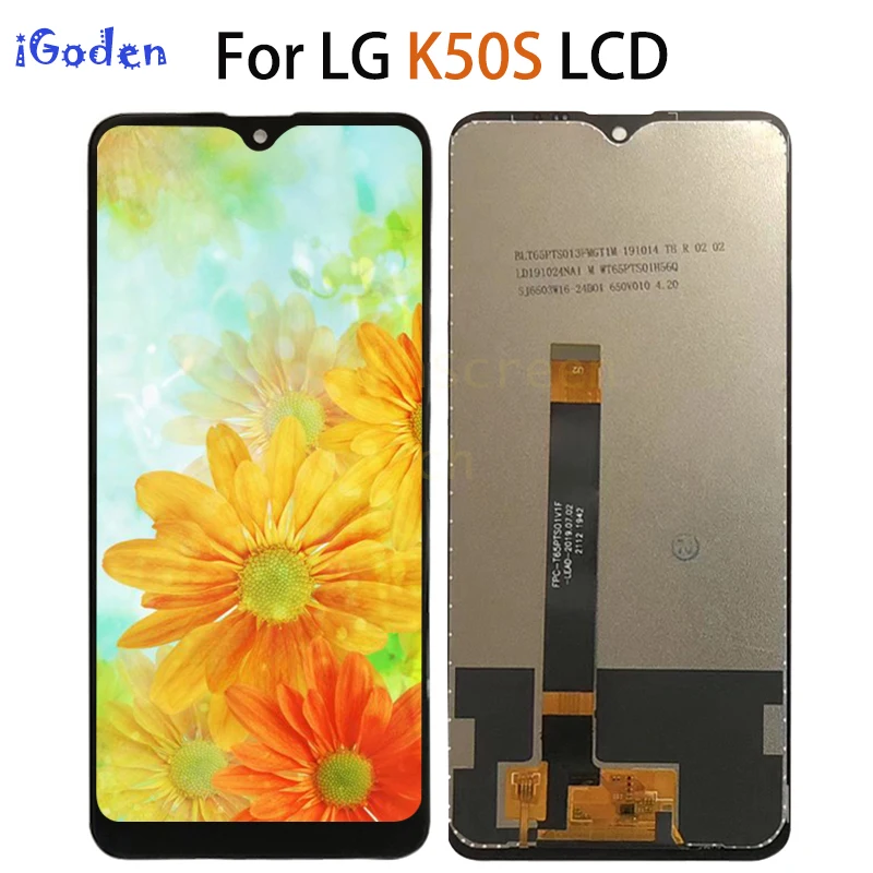 Для LG K50S ЖК дисплей кодирующий преобразователь сенсорного экрана в сборе сменный