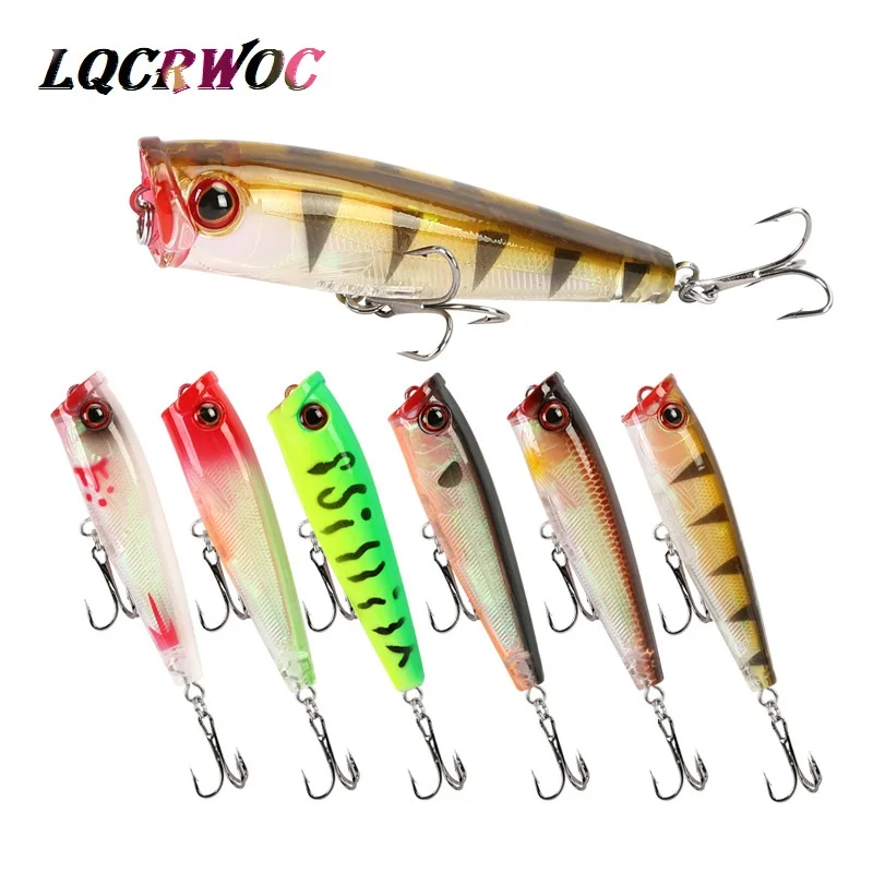 Новый Поппер Топ воды приманки 65 мм 7 г ловля рыбы на блесну блесны рыболовные