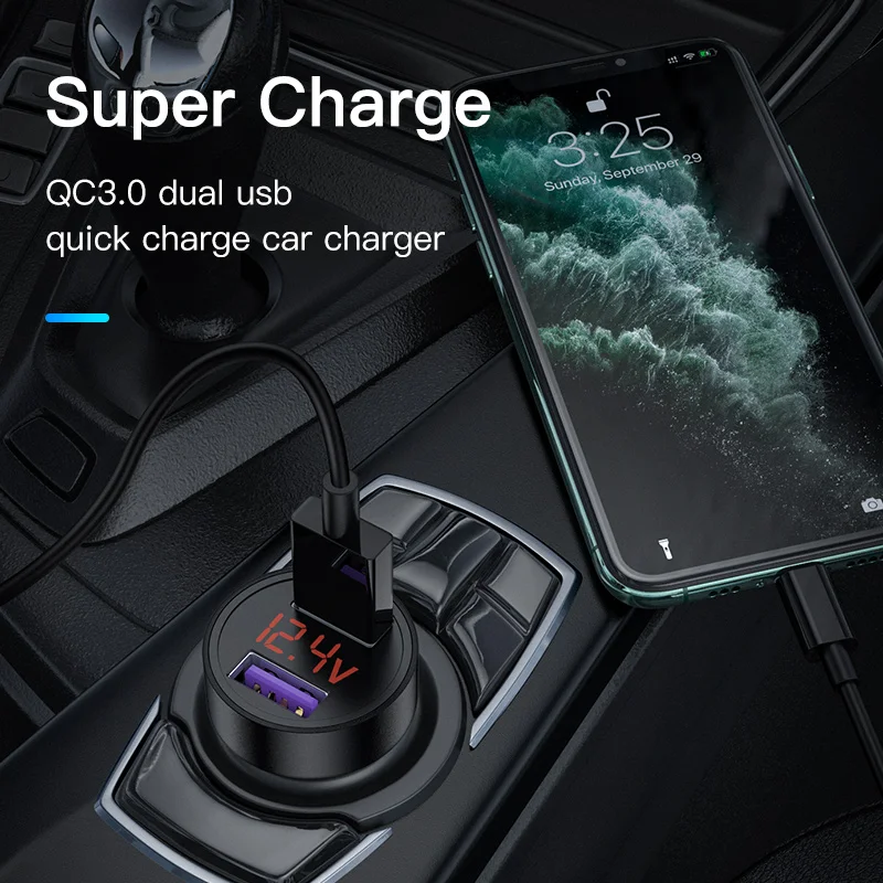KUULAA USB Автомобильное зарядное устройство для iPhone Xiaomi samsing Huawei Quick Charge 3 0 SCP QC3.0 QC