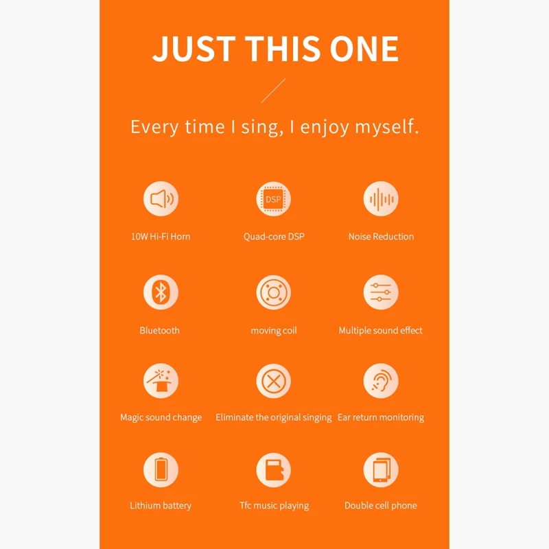 K1 беспроводной Bluetooth микрофон волшебный звук для прямого эфира пение встроенная