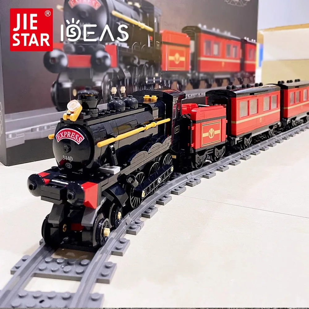 

Creatoring Expert Ideas Trains GWR Steam Train Railway Express Bricks Moc Modular Building Blocks Technic Model 59002