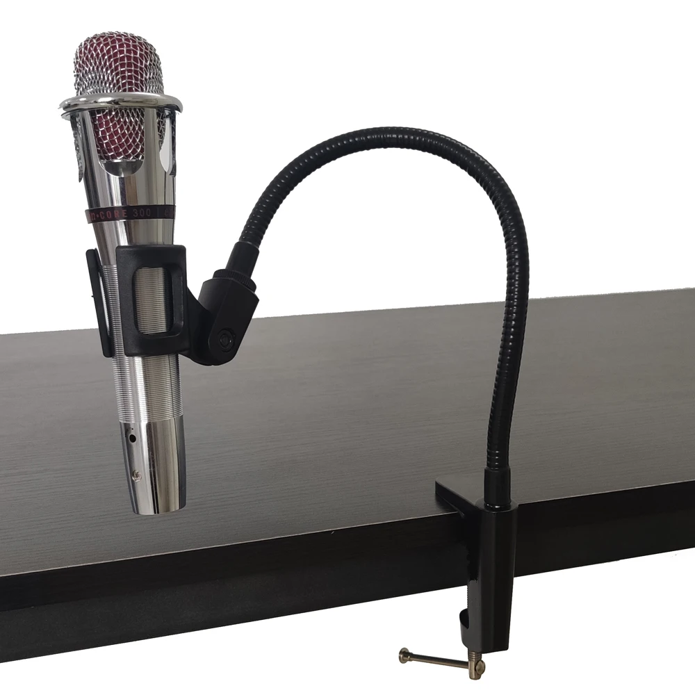 Подставка для микрофона с гибкой стойкой и настольным зажимом - купить по