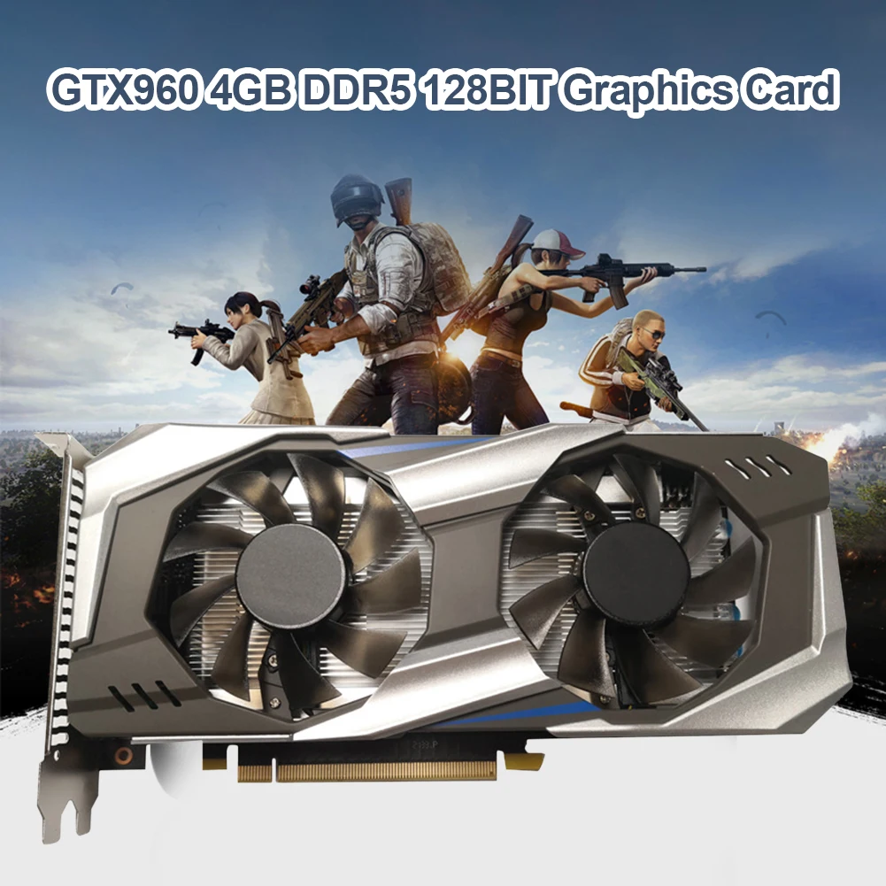 Оригинальная игровая видеокарта GTX960 4 ГБ GDDR5 128 бит NVIDIA с бриллиантом 16X двойным