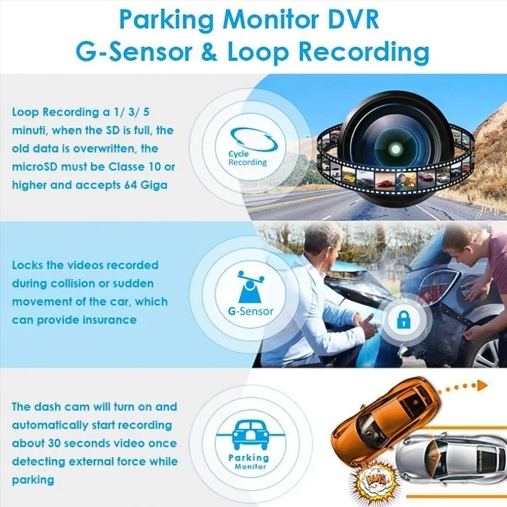 Зеркало заднего вида 9 66 &quotАвтомобильный видеорегистратор Full HD 1080P двойной