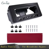 car radio fascia for mitsubishi pajero sport triton l200 mornitor mid frame radio dvd dash mount kit facia face plate