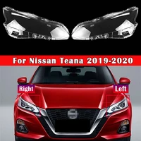 car headlamp lens auto head lamp light case for nissan teana 2019 2020 car replacement shell cover lampshade glass lampcover