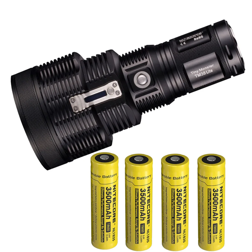 TM38Lite NL1835 NITECORE TM38 Lite перезаряжаемый фонарик CREE XHP35 HI D4 max 1800 люмен светодиодный фонарь длинный фонарь 1400 м ручной прожектор - Испускаемый цвет: TM38Lite NL1835