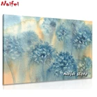 5D алмазная живопись с голубым одуванчиком, Набор для вышивки крестиком, Алмазная мозаика, вышивка, абстрактная картина с цветами, квадратная картина, подарок