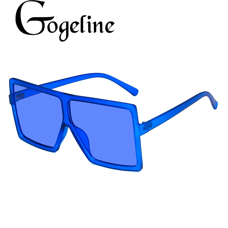 

Sunglasses Big Square Women Sun Glasses Female Eyewear Oversize Eyeglasses UV400 Lens Shade Fashion Driving New Orange Blue