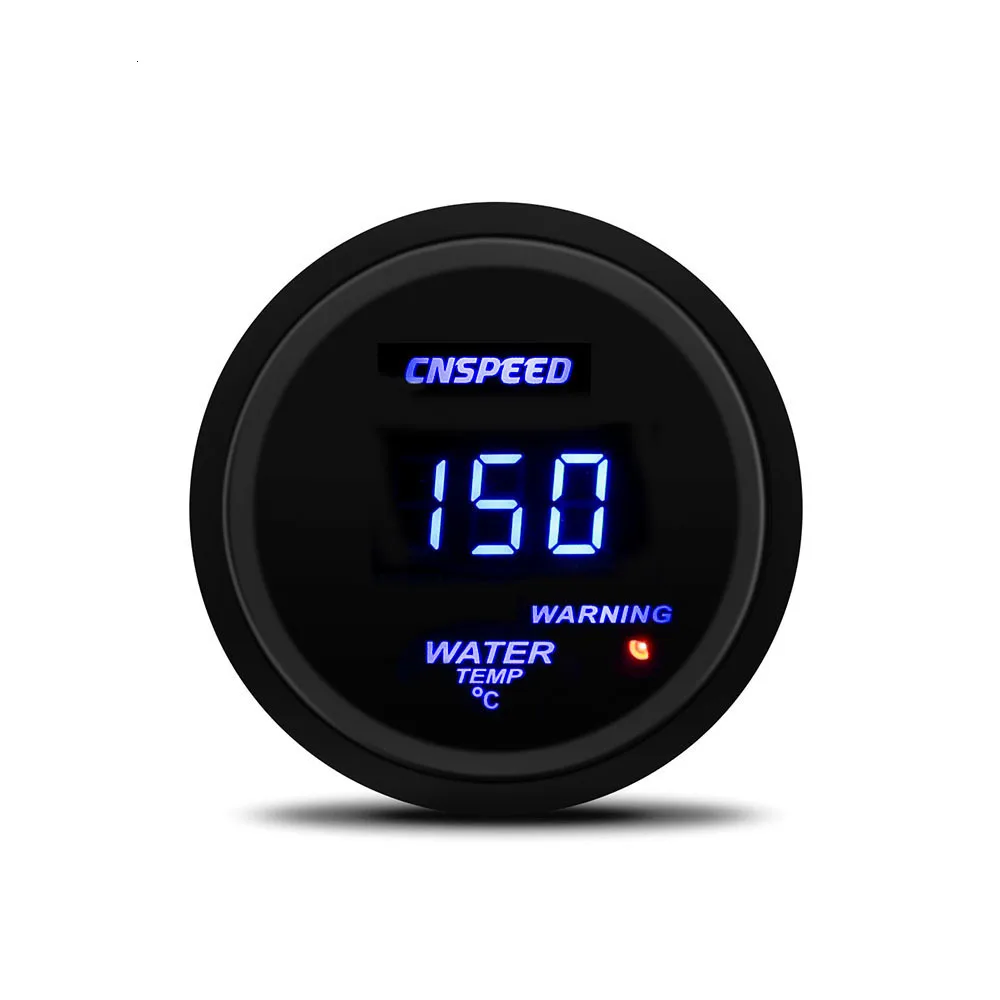 CNSPEED " 52 мм 40-120C Авто Датчик температуры воды с датчиком цифровой автомобильный измеритель температуры воды синий светодиодный датчик дыма YC101333