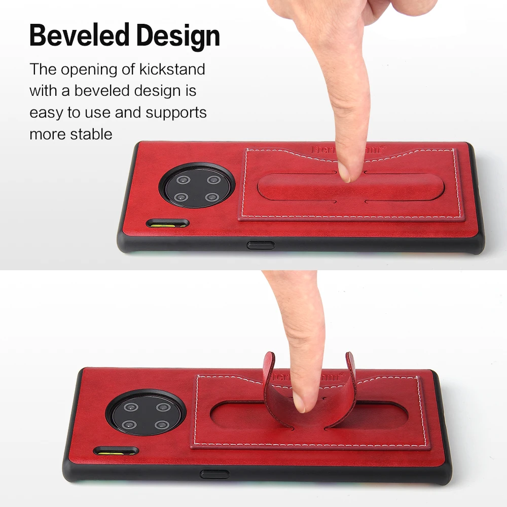 

Luxury Simple Car Magnetic Leather Case For HUAWEI MATE 30 PRO with Stand Solid Color Case For HUAWEI MATE 10 Phone Cases Cover