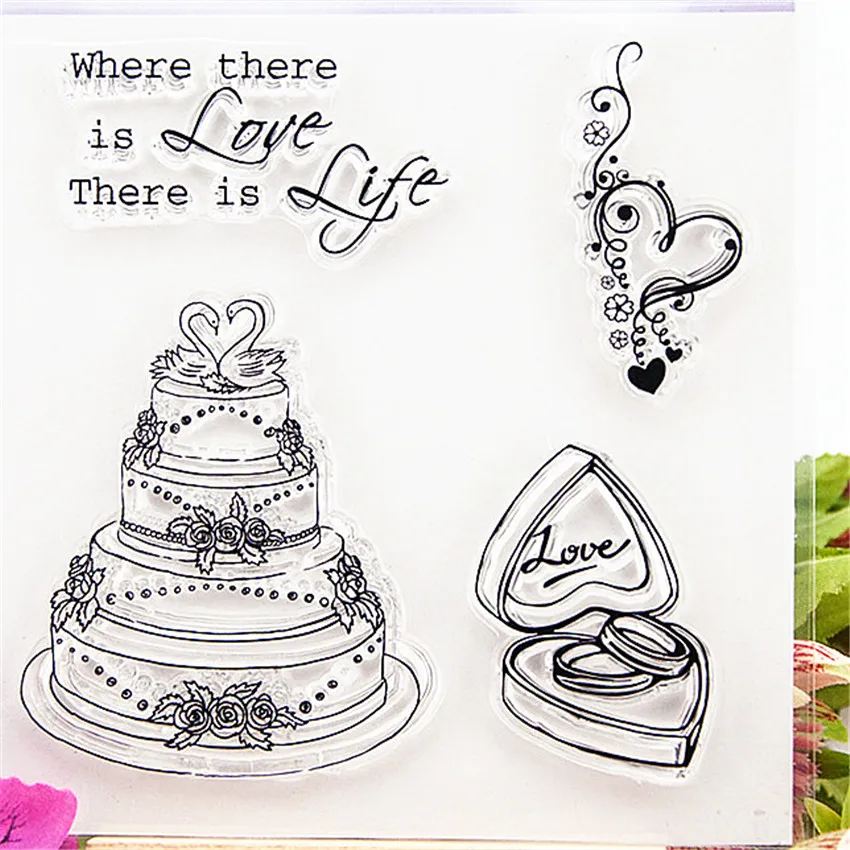 10*10 см горячая распродажа прозрачные штампы для часов/силиконовые уплотнения