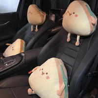 cartoon cute sandwich car seat head rest waist pillow sofa office sleeping neck pillow car interior accessories car neck cushion