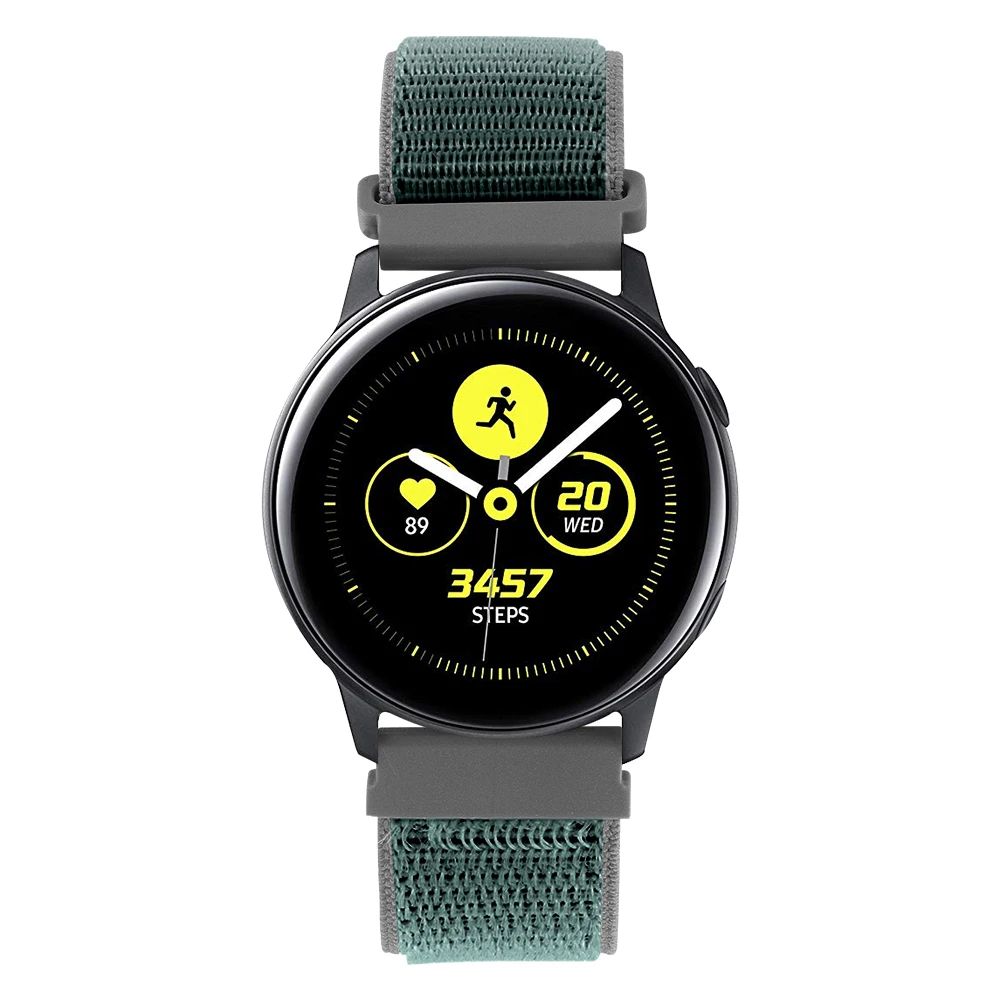 20 мм ремешок для часов Quick Release для samsung Galaxy Watch Active 2 Band Galaxy 42 мм ремешок Classic gear S2 спортивные часы с нейлоновым ремешком