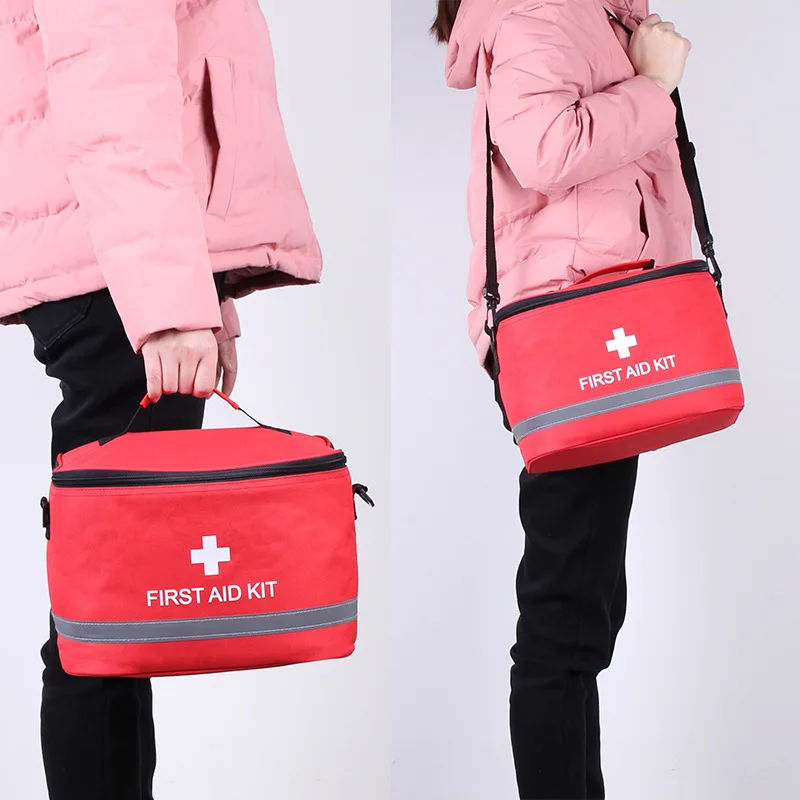 

First Aid Kit Camping Military Kits Large Shoulder Strap Portable Car Emergency Medical Bag Home Travel Outdoor Storage Bag