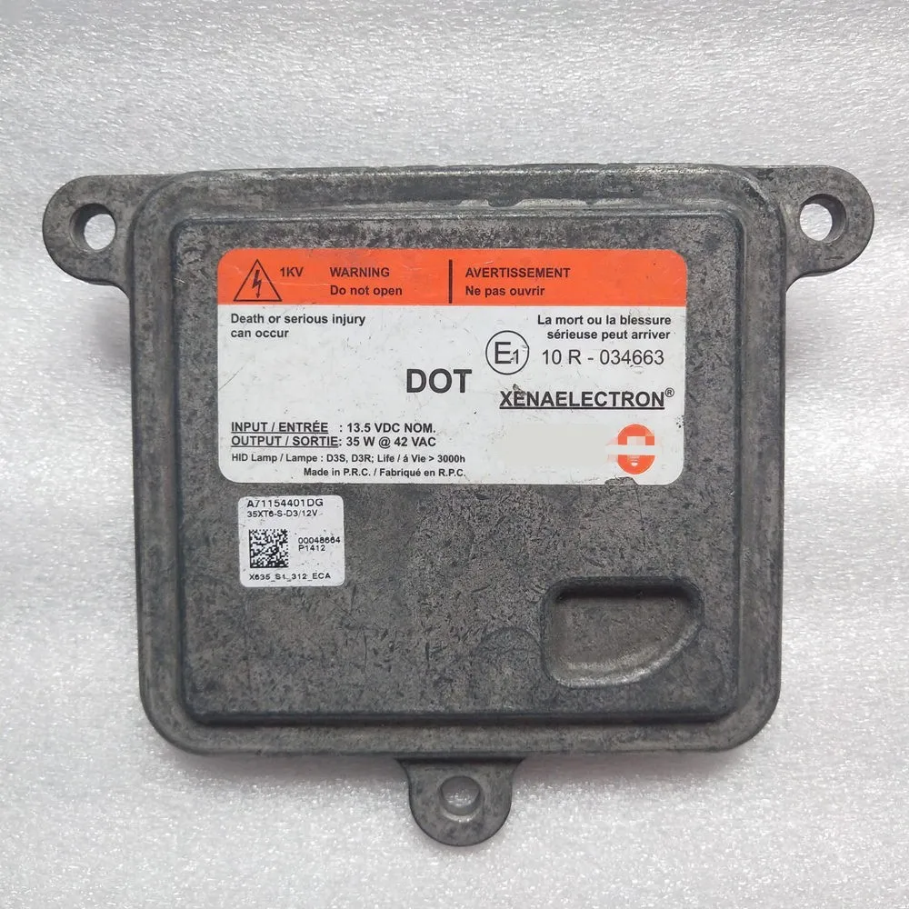 1 шт. оригинальный ксеноновый балласт D3S A71154400DG 10R-044663 для Ford Focus ST Jaguar XFR Range Rover Evoque 35XT6-B-D3/12 В