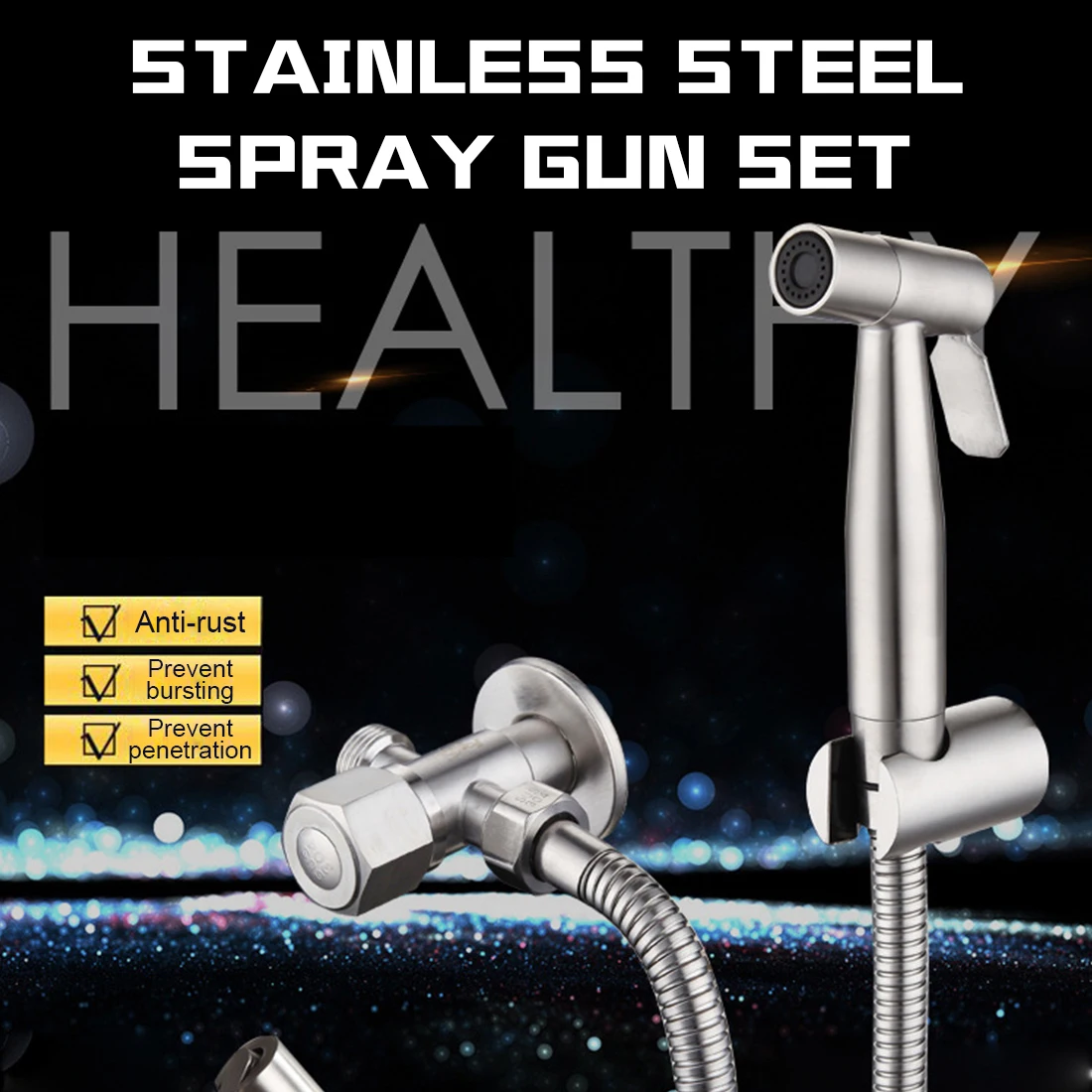 Ручной распылитель для биде из нержавеющей стали Набор смесителей унитаза и