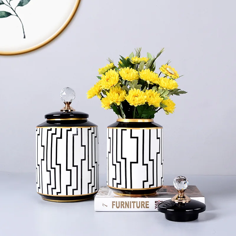 Украшение дома ручная изысканная работа Керамика кувшин ваза флористики цветок