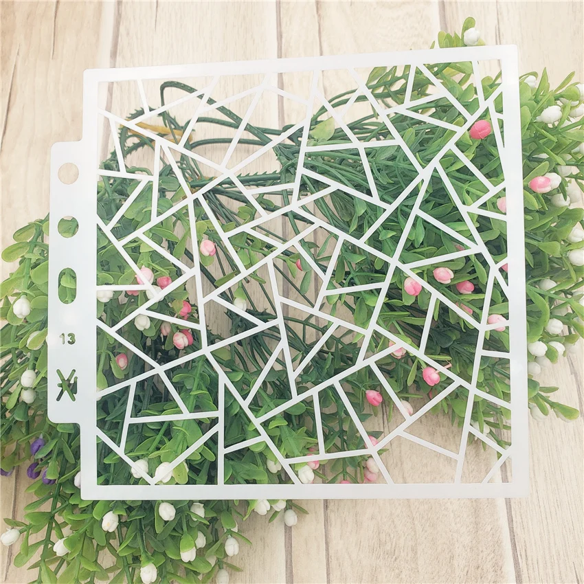 Стеклянные трафареты 14 1*13 крышка шаблон Пластиковая форма с распылителем щит